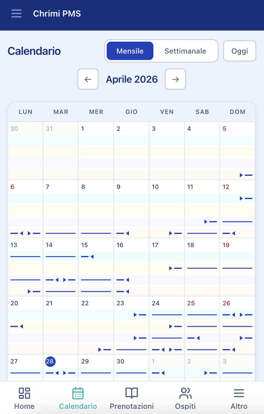 Calendario Mensile